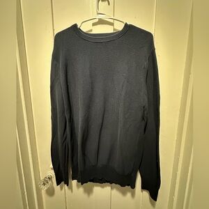 J Crew Navy Cotton Sweater Medium
